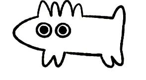 A strange creature is shocked.